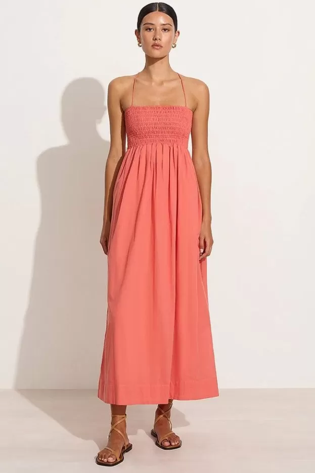 Faithfull The Brand Agolde Midi Dress Melon - Final Sale> Dresses