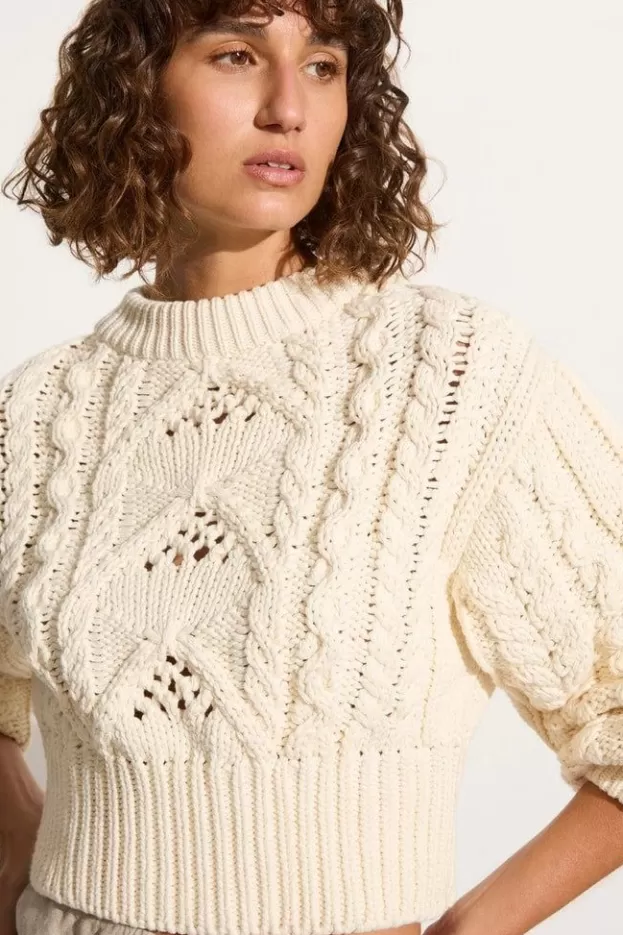 Faithfull The Brand Alanna Knit Jumper Off White> Tops