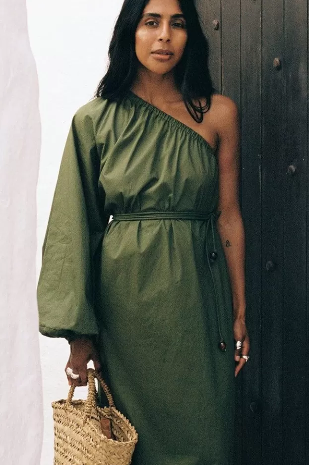 Faithfull The Brand Amorosa Maxi Dress Olive> Dresses