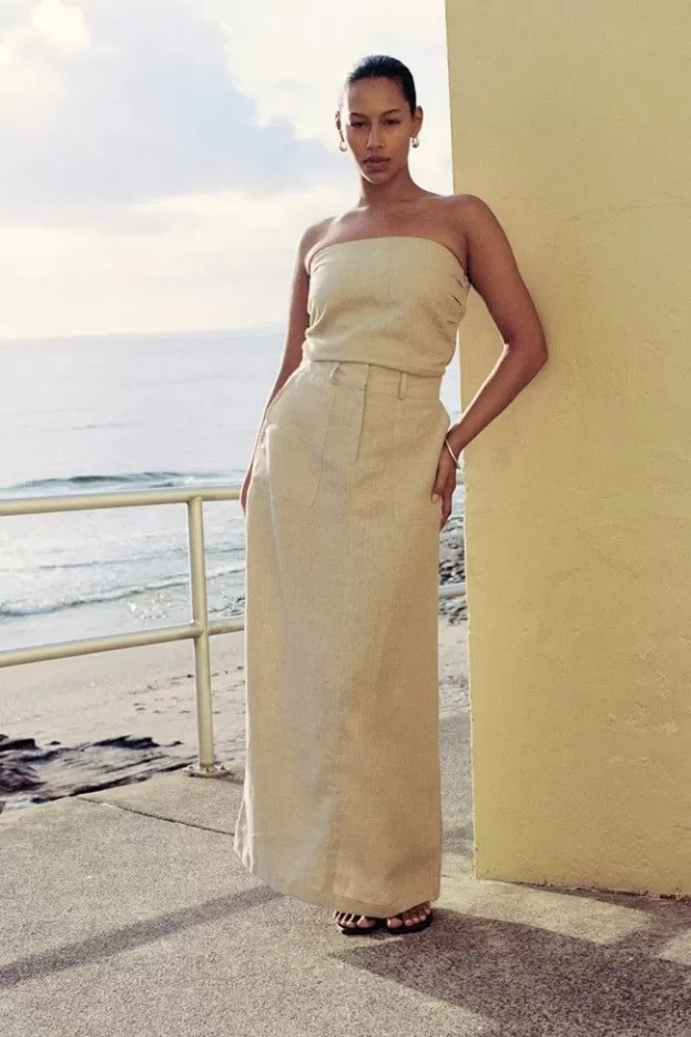 Faithfull The Brand Amreli Maxi Skirt Natural> Bottoms