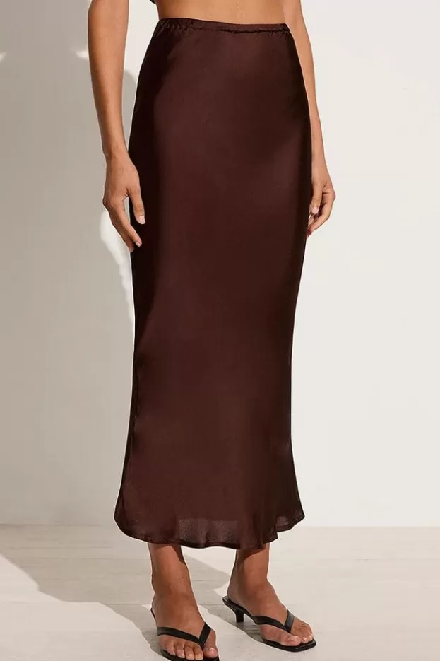 Faithfull The Brand Ancora Skirt Dark Truffle> Bottoms