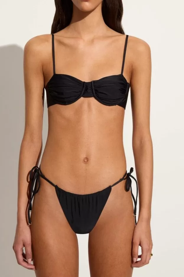 Faithfull The Brand Baja Bikini Top Black> Swim