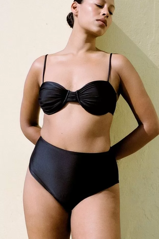 Faithfull The Brand Baja Bikini Top Black> Swim