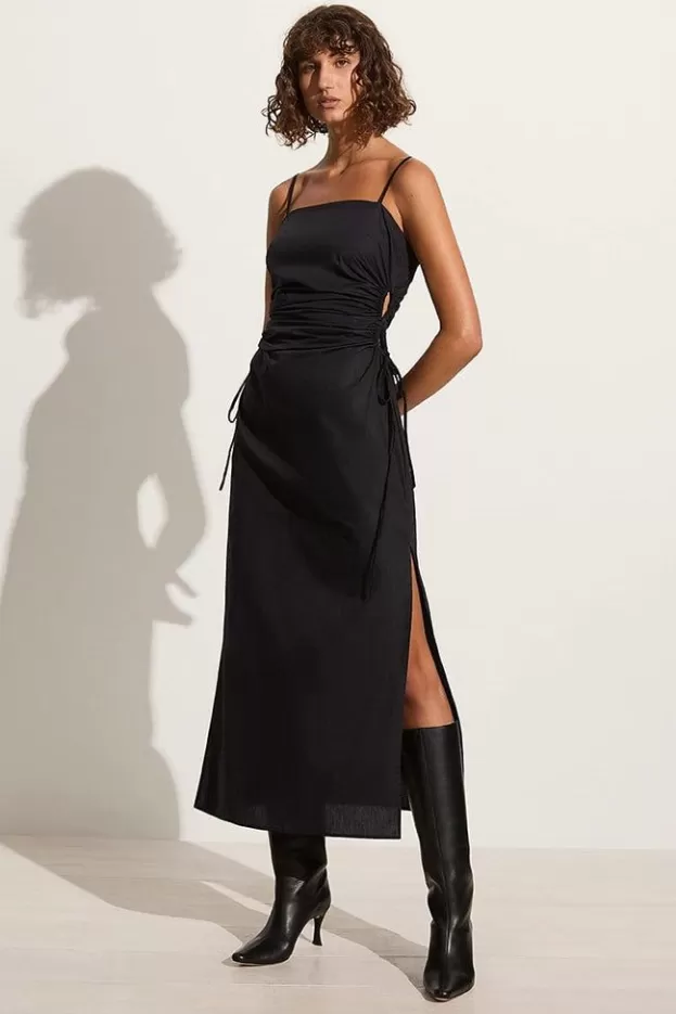 Faithfull The Brand Beatriz Midi Dress Black> Dresses