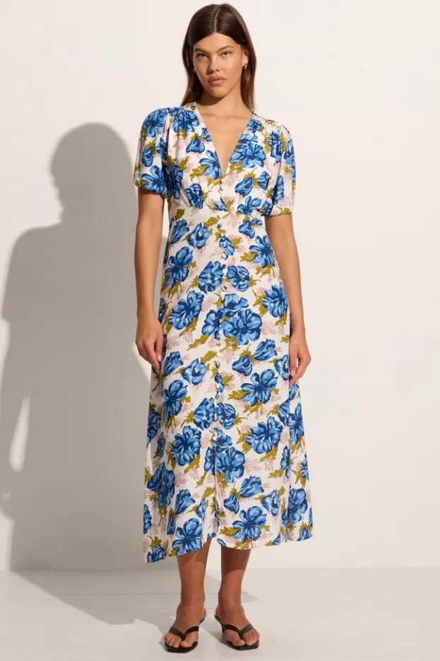 Faithfull The Brand Bellavista Midi Dress Isadora Floral Navy> Dresses