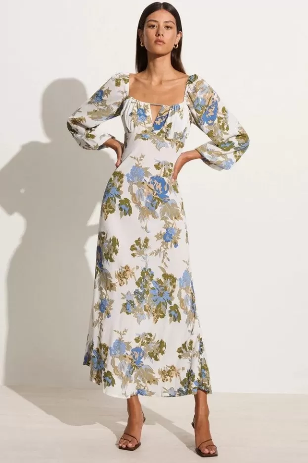 Faithfull The Brand Benedita Midi Dress Escala Floral Ivory> Dresses