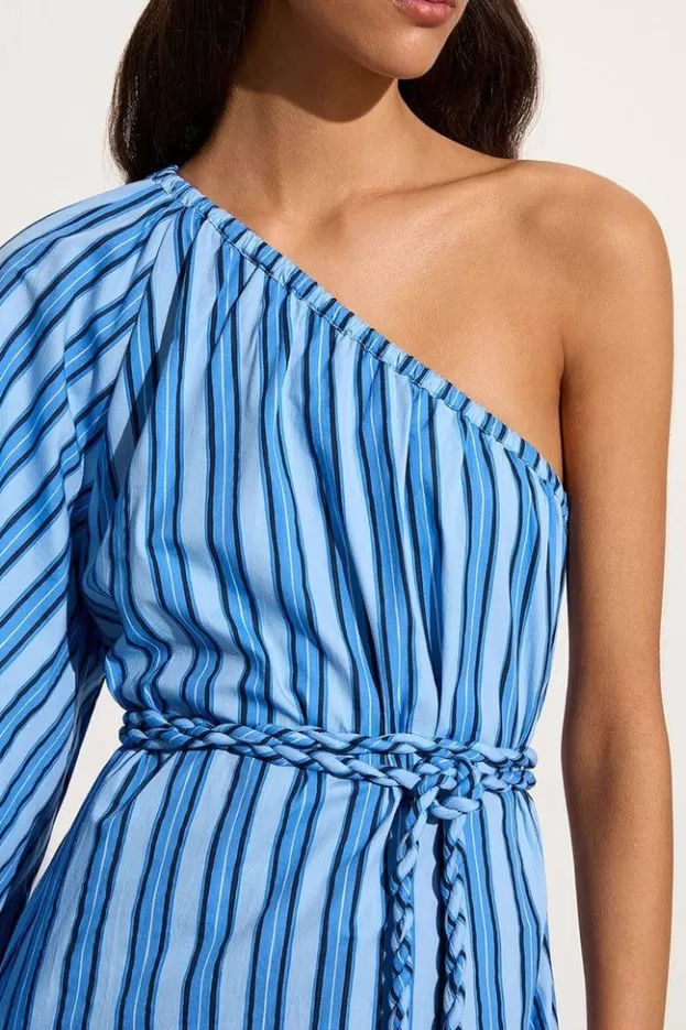 Faithfull The Brand Calia Mini Dress Akaia Stripe Blue> Dresses