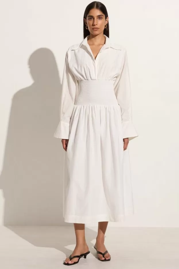 Faithfull The Brand Cervo Midi Dress White> Dresses