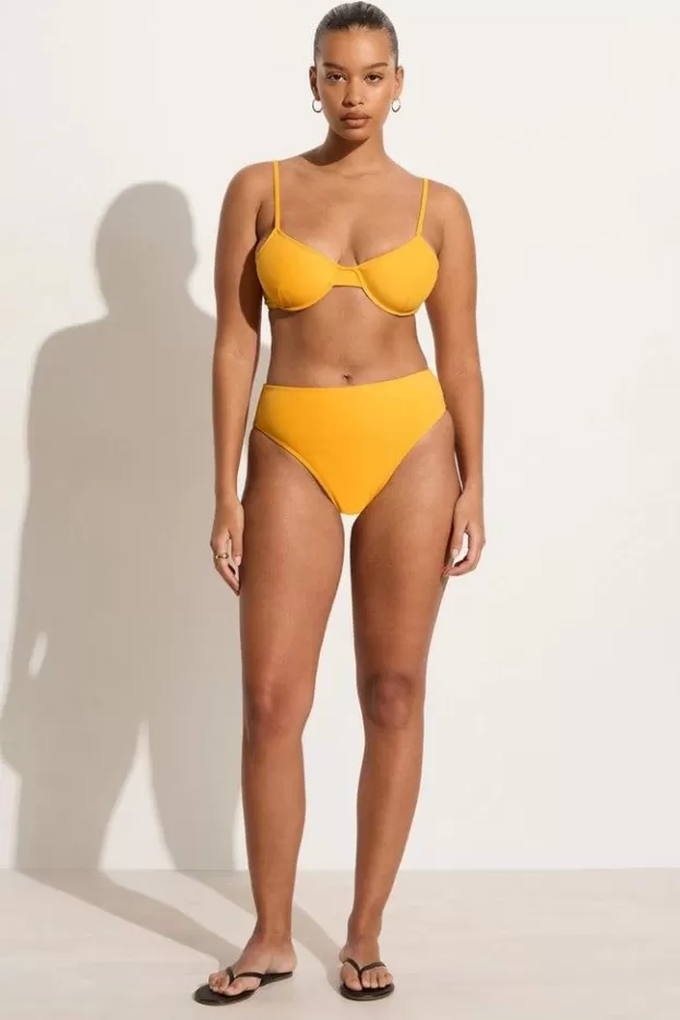 Faithfull The Brand Citra Bikini Bottoms Citrus Towelling - Final Sale> Swim