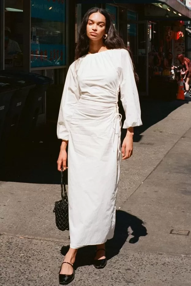 Faithfull The Brand De Deus Midi Dress White> Dresses