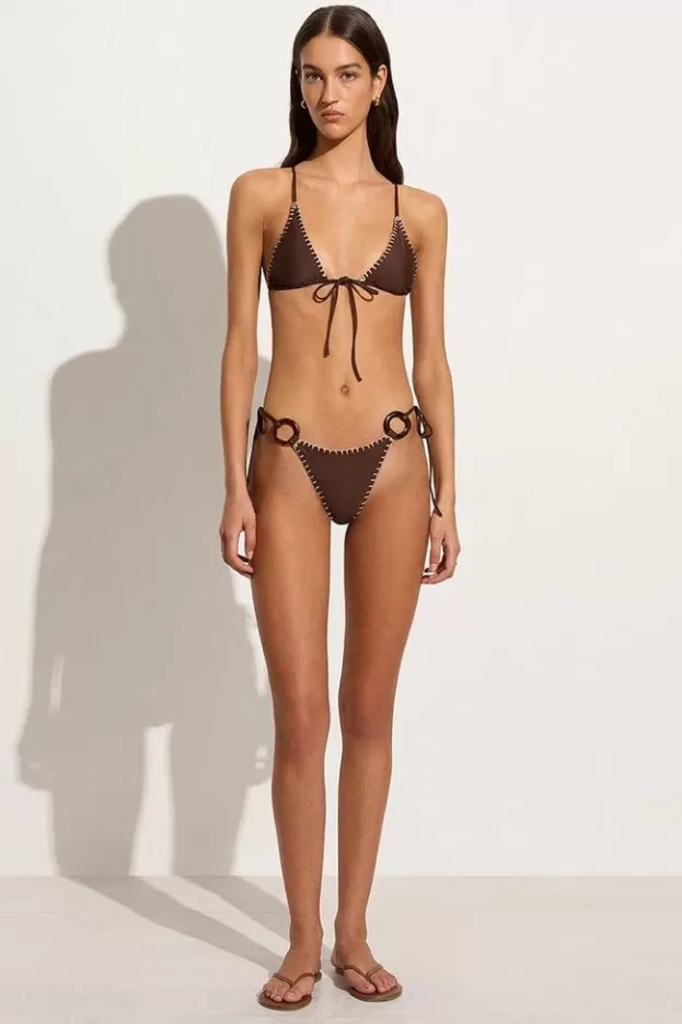 Faithfull The Brand Della Bikini Bottoms Coffee> Swim