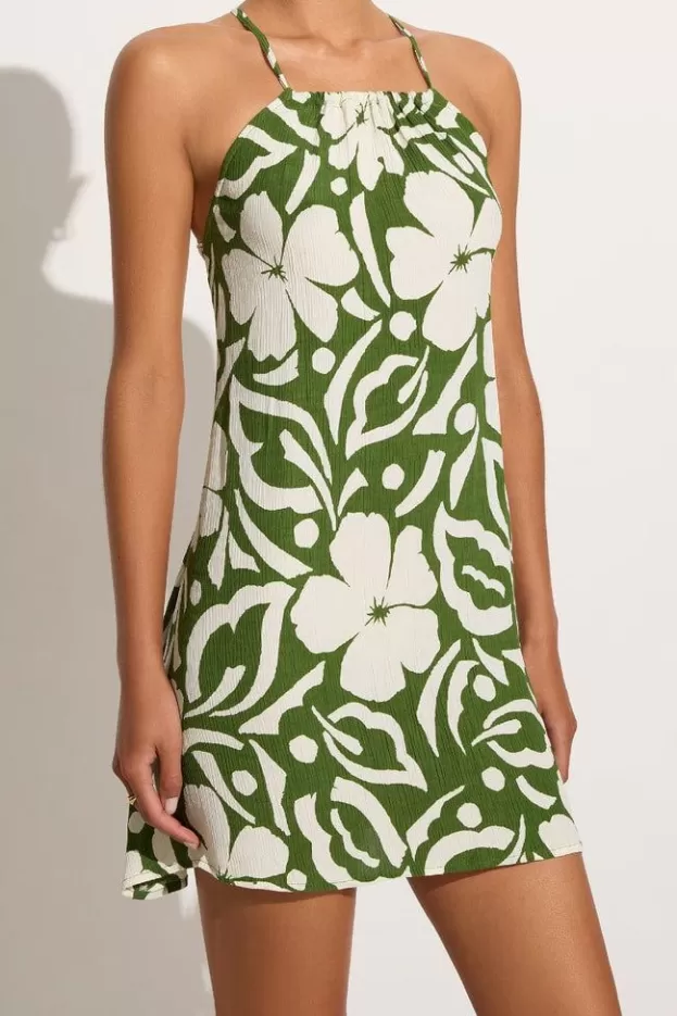 Faithfull The Brand Diletta Mini Dress Pavito Floral Olive - Final Sale> Dresses