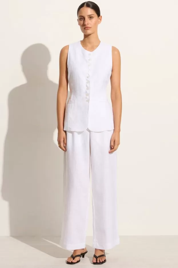 Faithfull The Brand Domenico Vest White> Tops