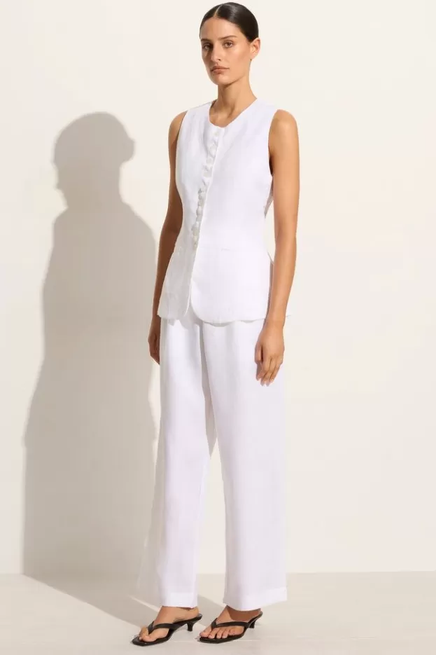 Faithfull The Brand Domenico Vest White> Tops