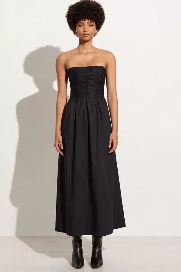 Faithfull The Brand Dominquez Midi Dress Black> Dresses