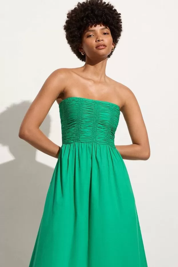 Faithfull The Brand Dominquez Midi Dress Verde> Dresses