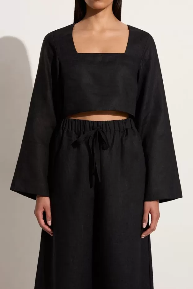 Faithfull The Brand Eilish Top Black> Tops