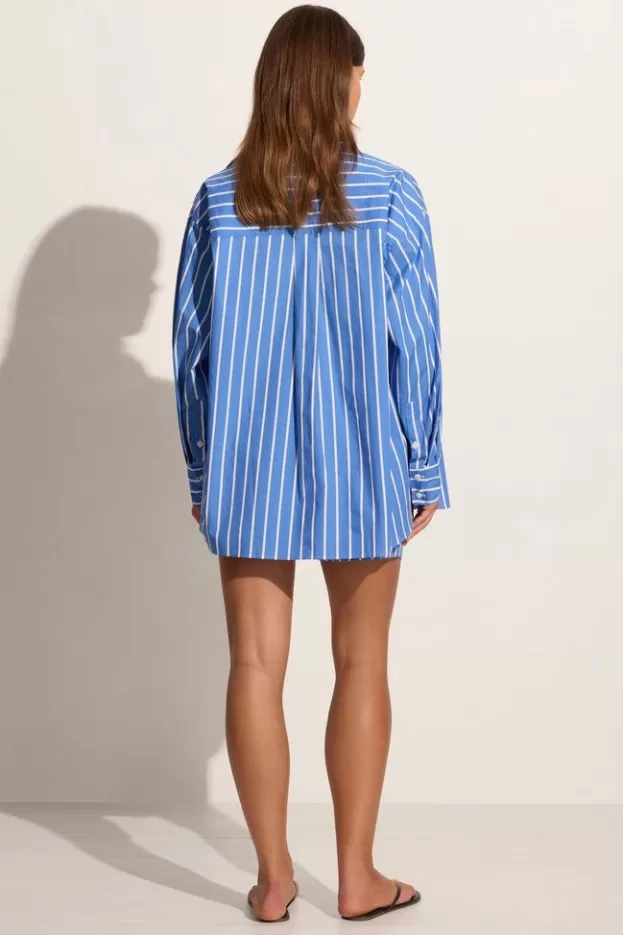 Faithfull The Brand Elva Short Adia Stripe Ocean Blue> Bottoms