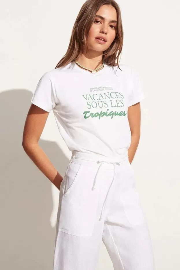 Faithfull The Brand En Vacances Tee White (Exclusive) - Final Sale> Tops