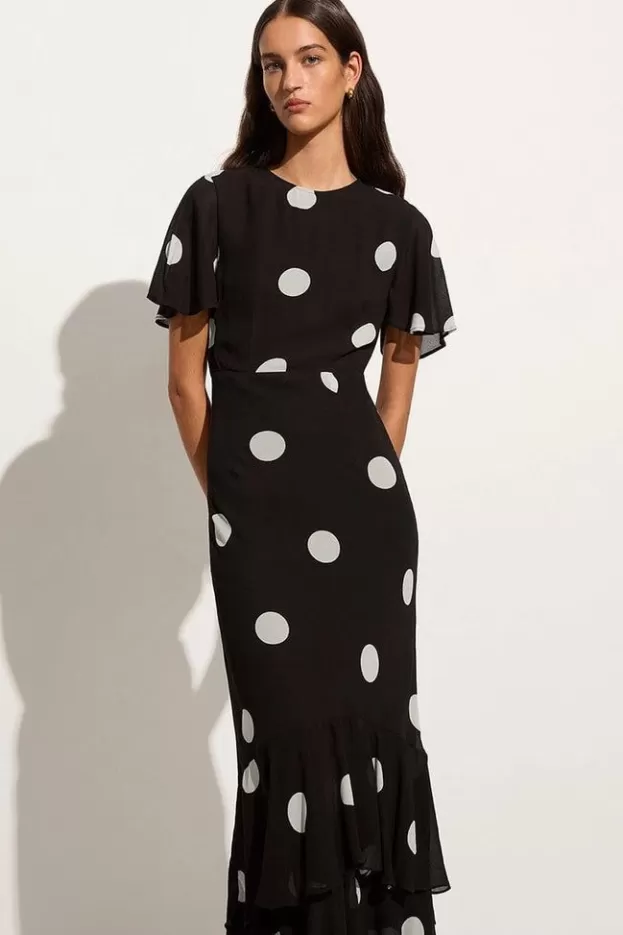 Faithfull The Brand Esperanza Maxi Dress Veia Polka Dot Chocolate> Dresses