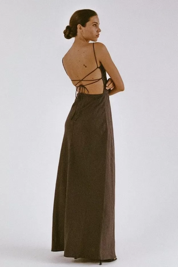 Faithfull The Brand Garcia Maxi Dress Charcoal> Dresses