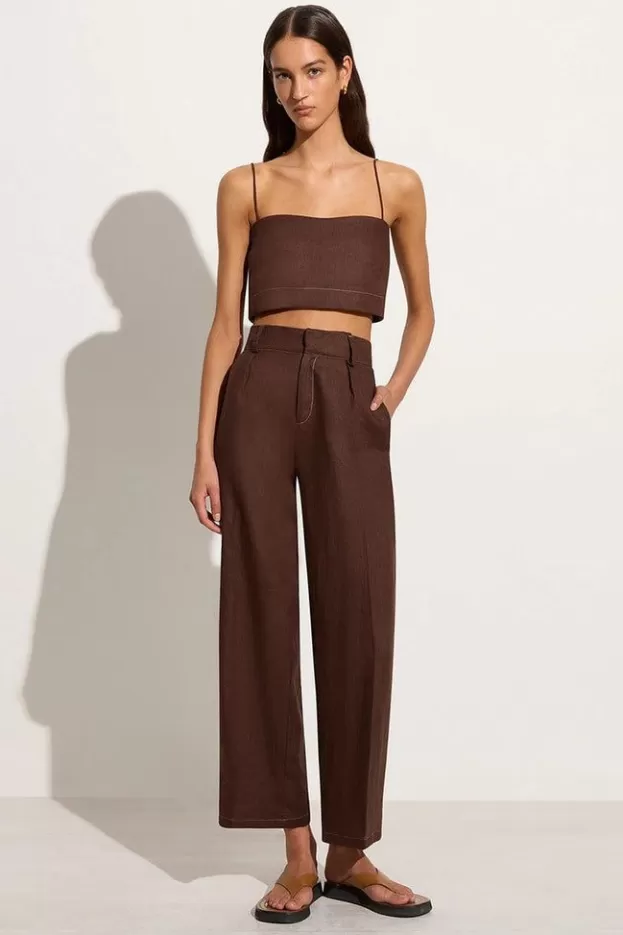 Faithfull The Brand Ida Pant Cacao> Bottoms