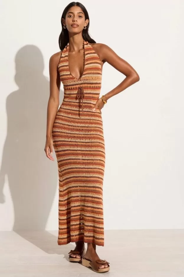 Faithfull The Brand Isili Crochet Maxi Dress Melon (Exclusive) - Final Sale> Dresses