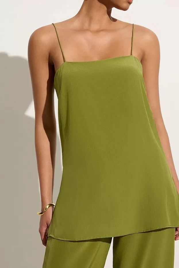 Faithfull The Brand Koa Tunic Top Palm Green> Tops