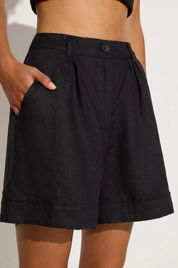 Faithfull The Brand Les Deux Short Black - Final Sale> Bottoms