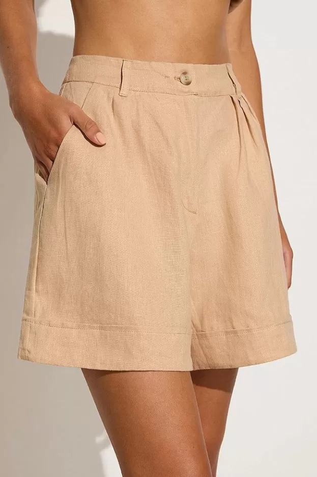 Faithfull The Brand Les Deux Short Wheat - Final Sale> Bottoms