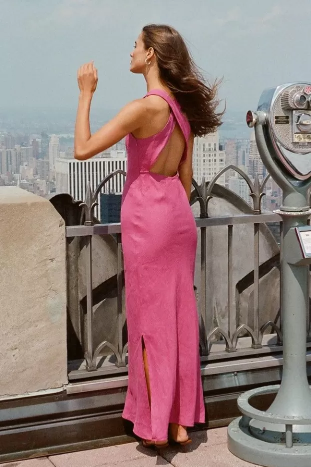 Faithfull The Brand Lobo Maxi Dress Magenta> Dresses