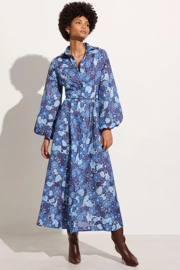 Faithfull The Brand Los Cinco Maxi Dress La Mira Floral Blue> Dresses