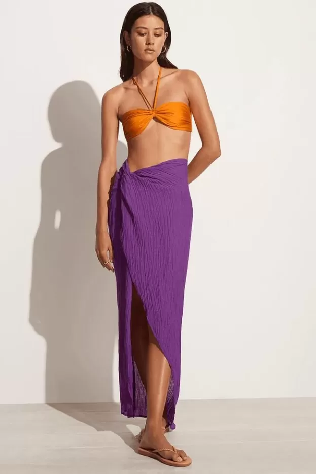 Faithfull The Brand Lulu Maxi Skirt Violet - Final Sale> Bottoms