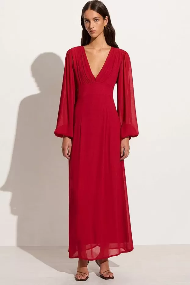 Faithfull The Brand Margarite Maxi Dress Ruby> Dresses