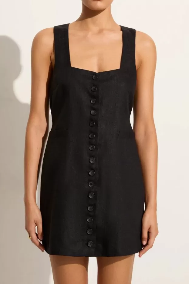 Faithfull The Brand Marinia Mini Dress Black> Dresses