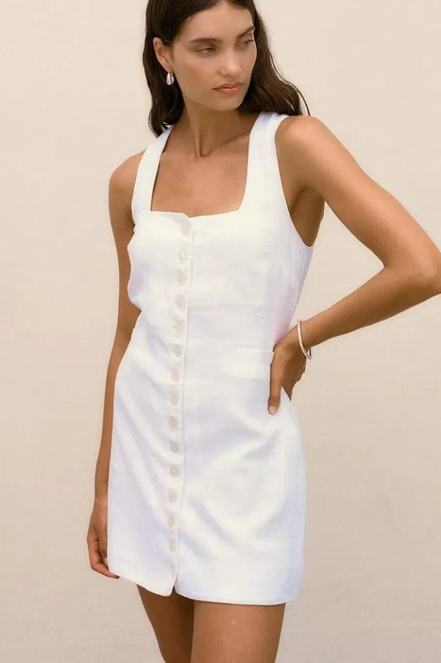 Faithfull The Brand Marinia Mini Dress White> Dresses