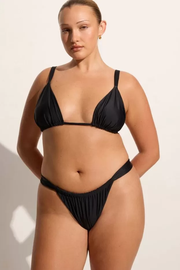 Faithfull The Brand Mary Bikini Top Black> Swim