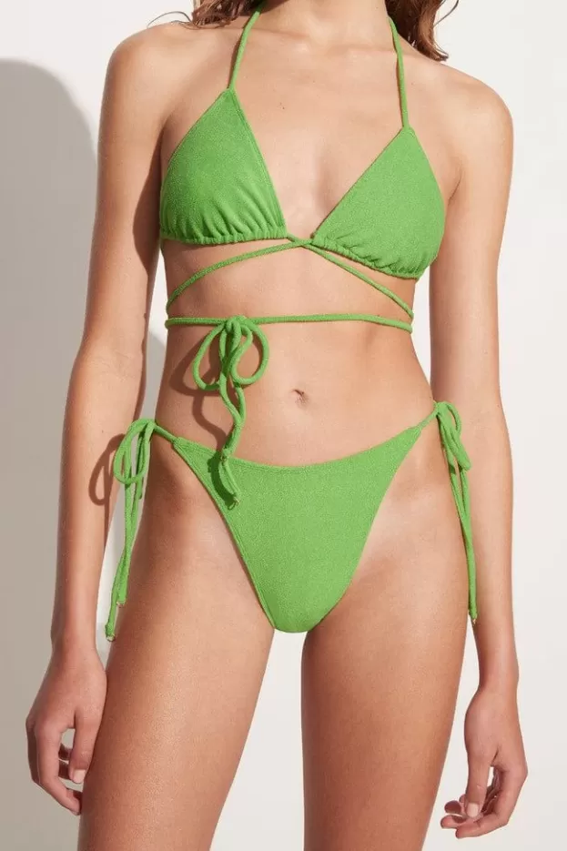 Faithfull The Brand Marzia Bikini Top Kiwifruit Towelling - Final Sale> Swim