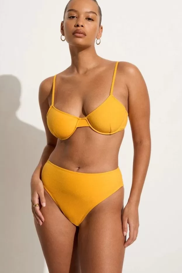 Faithfull The Brand Maxime Bikini Top Citrus Towelling - Final Sale> Swim