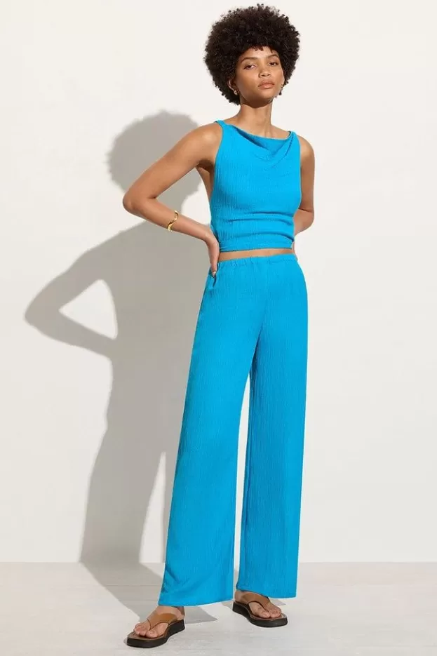 Faithfull The Brand Melia Pant Turquoise> Bottoms