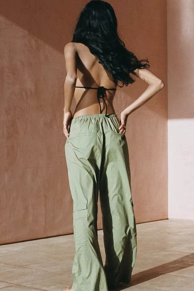 Faithfull The Brand Mico Pants Khaki - Final Sale> Bottoms