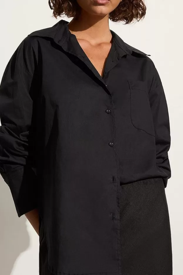 Faithfull The Brand Mirabella Shirt Black> Tops