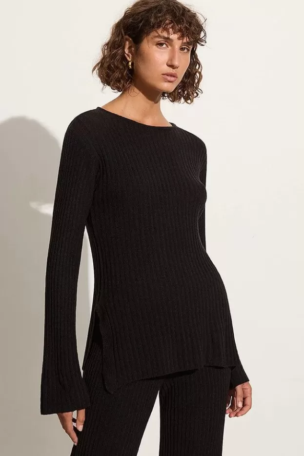 Faithfull The Brand Mitras Tunic Top Black> Tops