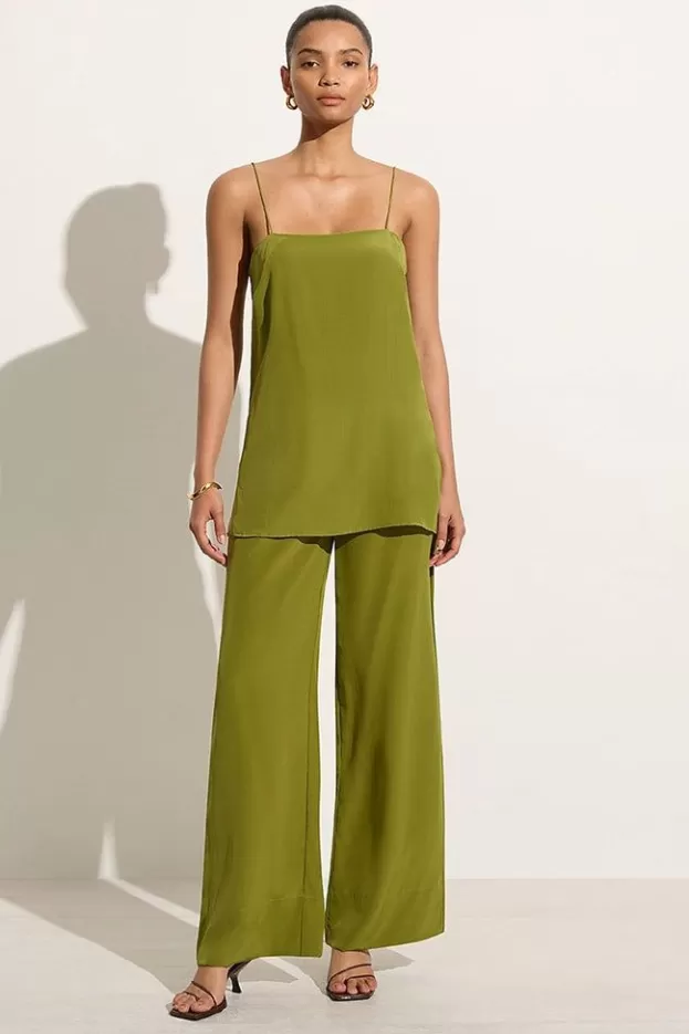 Faithfull The Brand Monforte Pant Palm Green> Bottoms