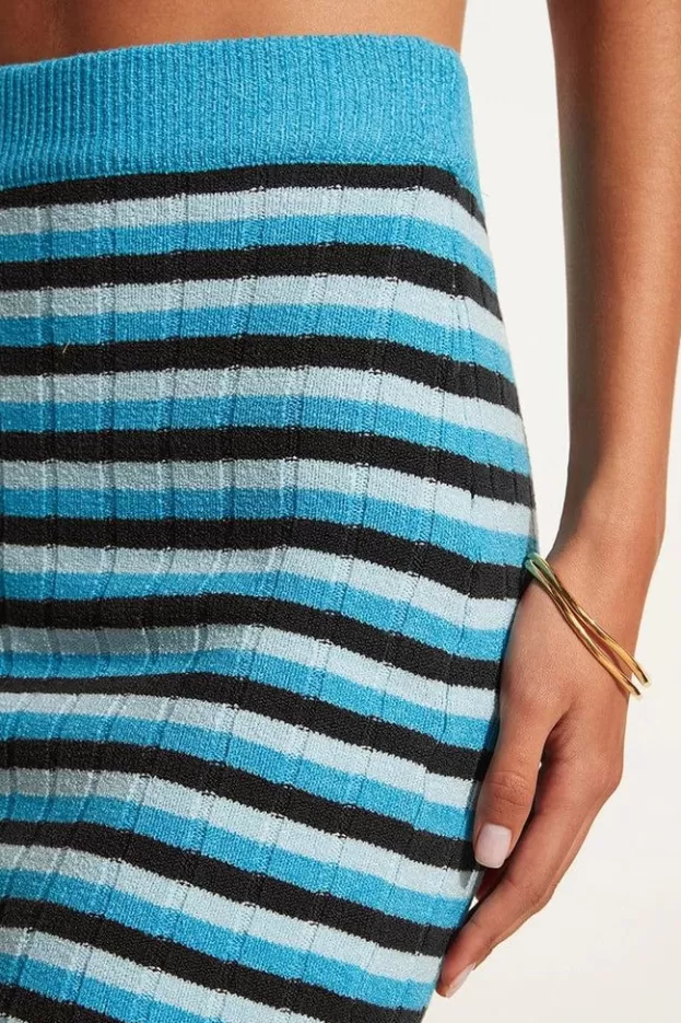 Faithfull The Brand Naja Knit Skirt Blue Stripes - Final Sale> Bottoms