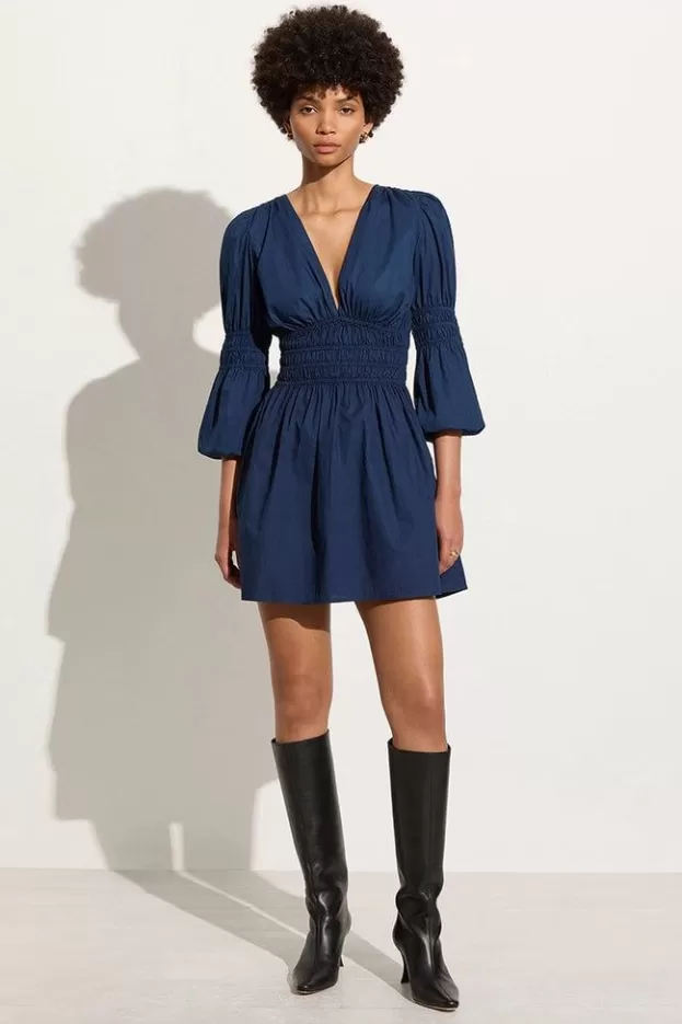 Faithfull The Brand Noria Mini Dress Midnight Blue> Dresses