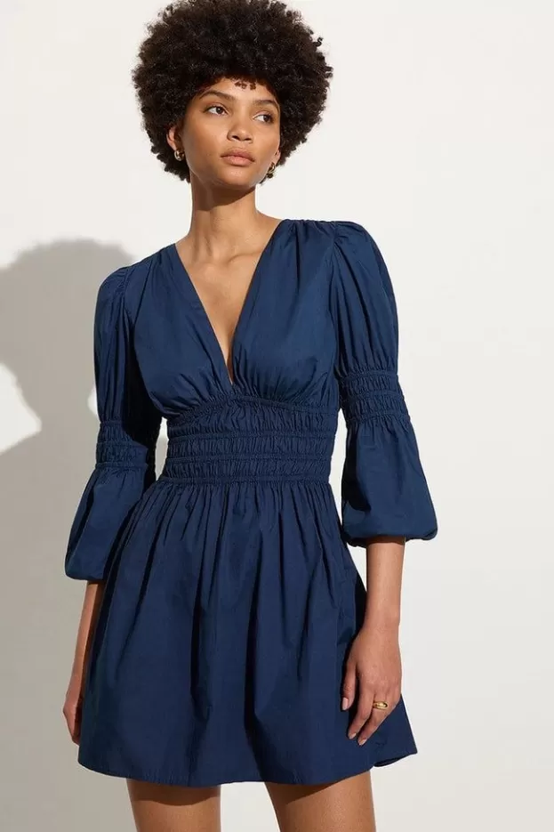 Faithfull The Brand Noria Mini Dress Midnight Blue> Dresses