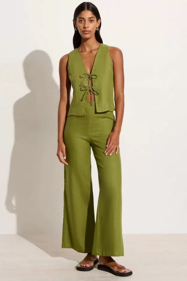 Faithfull The Brand Ottavio Pants Palm Green - Final Sale> Bottoms