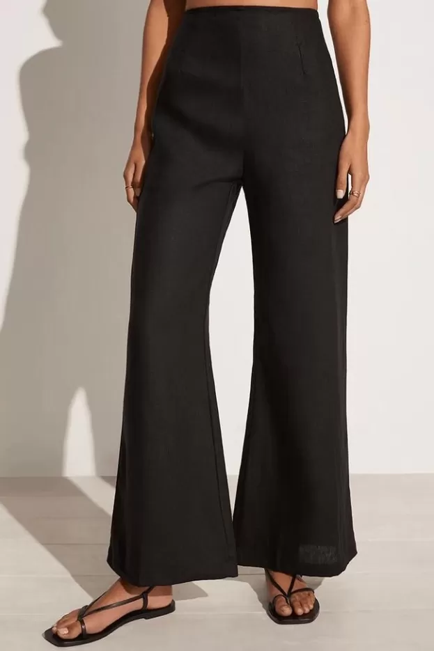 Faithfull The Brand Ottavio Pants Plain Black> Bottoms