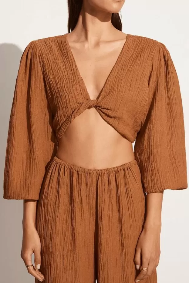 Faithfull The Brand Palmera Top Caramel - Final Sale> Tops